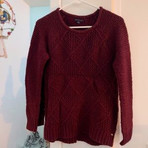 American Eagle Outfitters Maroon/Burgundy Sweater (size small) - super warm